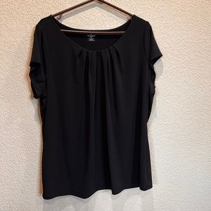 Womens Worthington Scoop Neck Short Sleeve Blouse